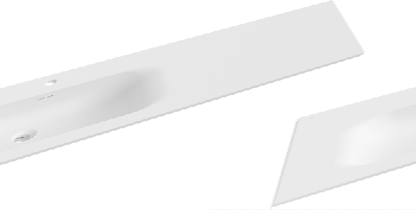 Mexen Vela umywalka wpuszczana w blat lewa 141 x 46,5 cm, biała mat - 25231401L