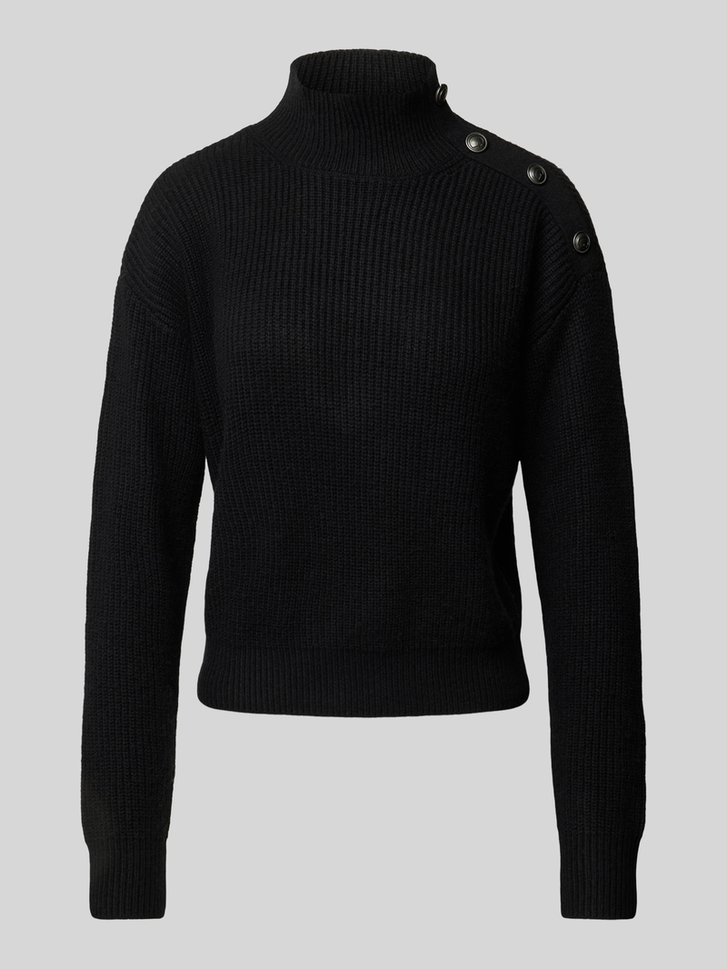 Sweter z dzianiny z golfem model ‘ZYLEE’
