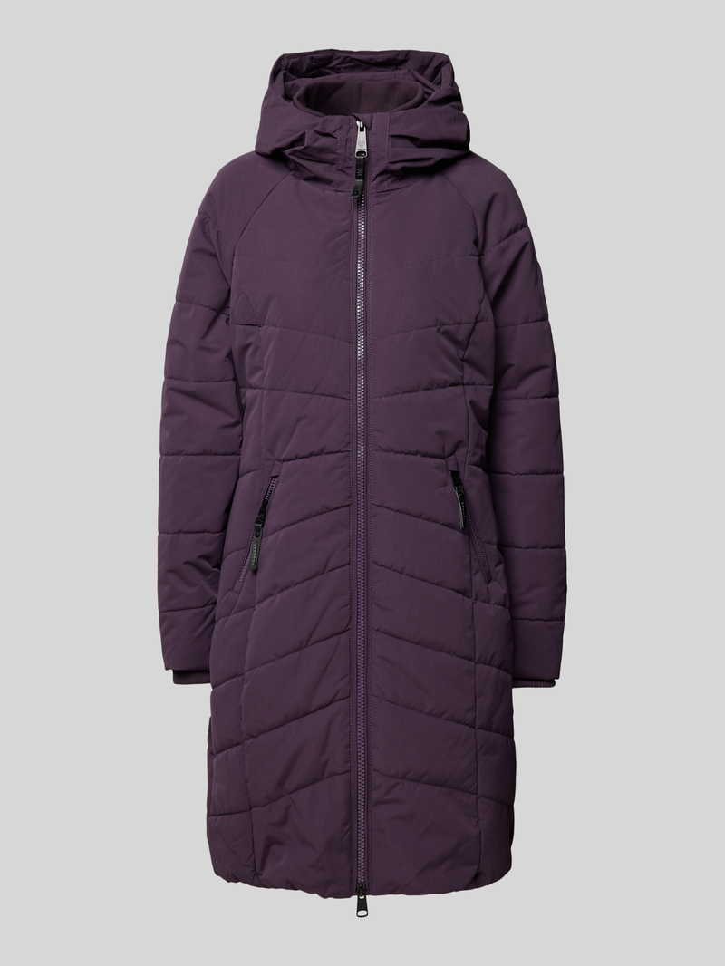 Płaszcz pikowany z dwustronnym zamkiem błyskawicznym model ‘Dizzie’