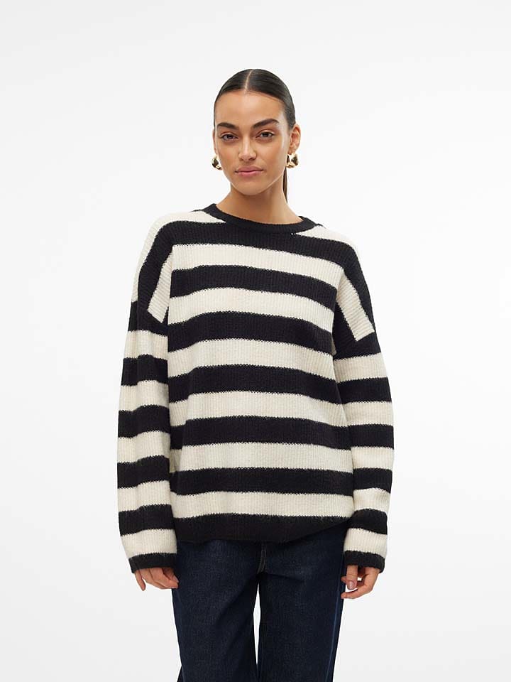 Vero Moda Sweter w kolorze czarno-białym