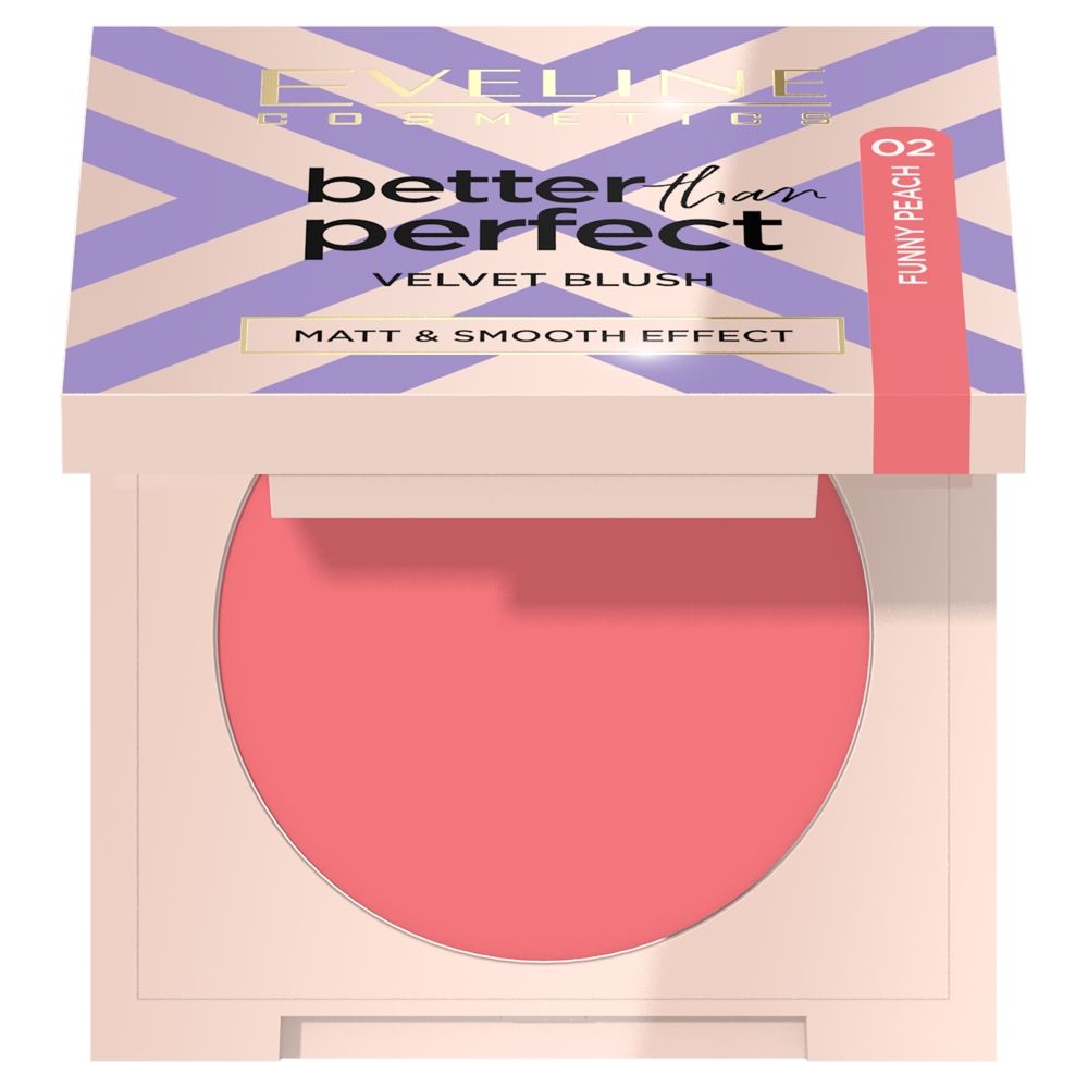 EVELINE Better Than Perfect Velvet Blush róż prasowany 02
