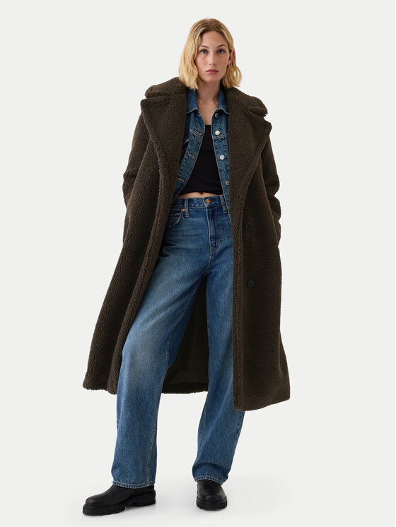 Gap Kożuch 500901-00 Brązowy Relaxed Fit