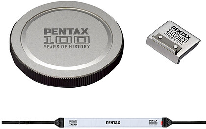 Pentax Zestaw Premium 100 Lat Historii (Pasek + Dekiel + Osłona gorącej stopki) - Raty
