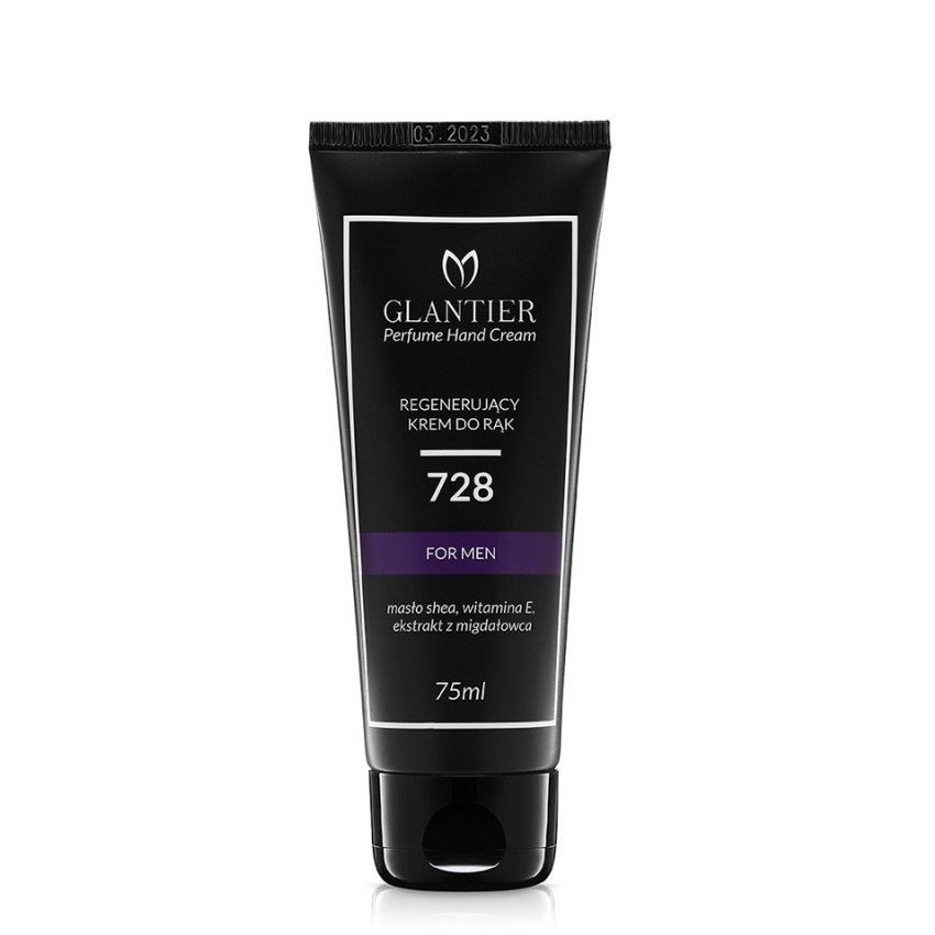 Glantier 728, Męski regenerujący krem do rąk, 75ml