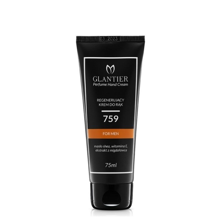 Glantier 759, Męski regenerujący krem do rąk, 75ml