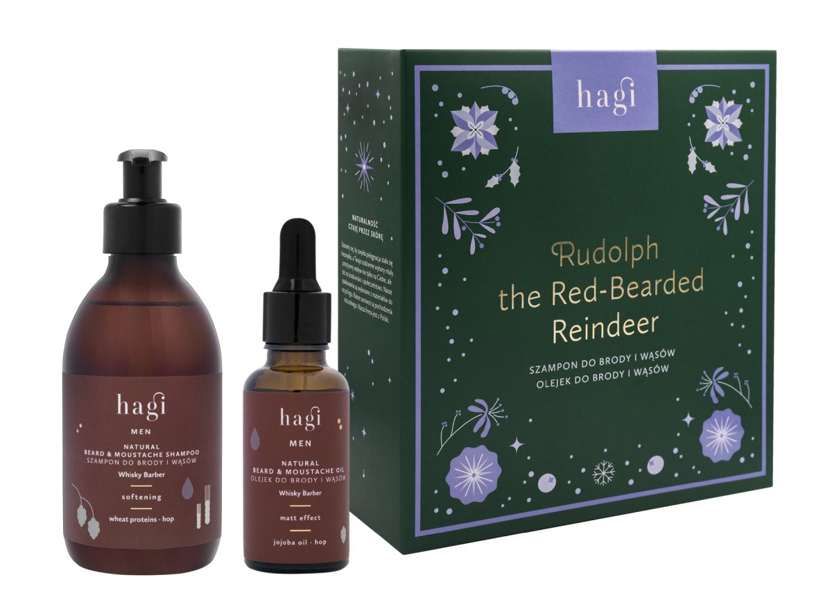 Hagi Rudolf the Red-Bearded Reindeer Zestaw kosmetyków do pielęgnacji zarostu