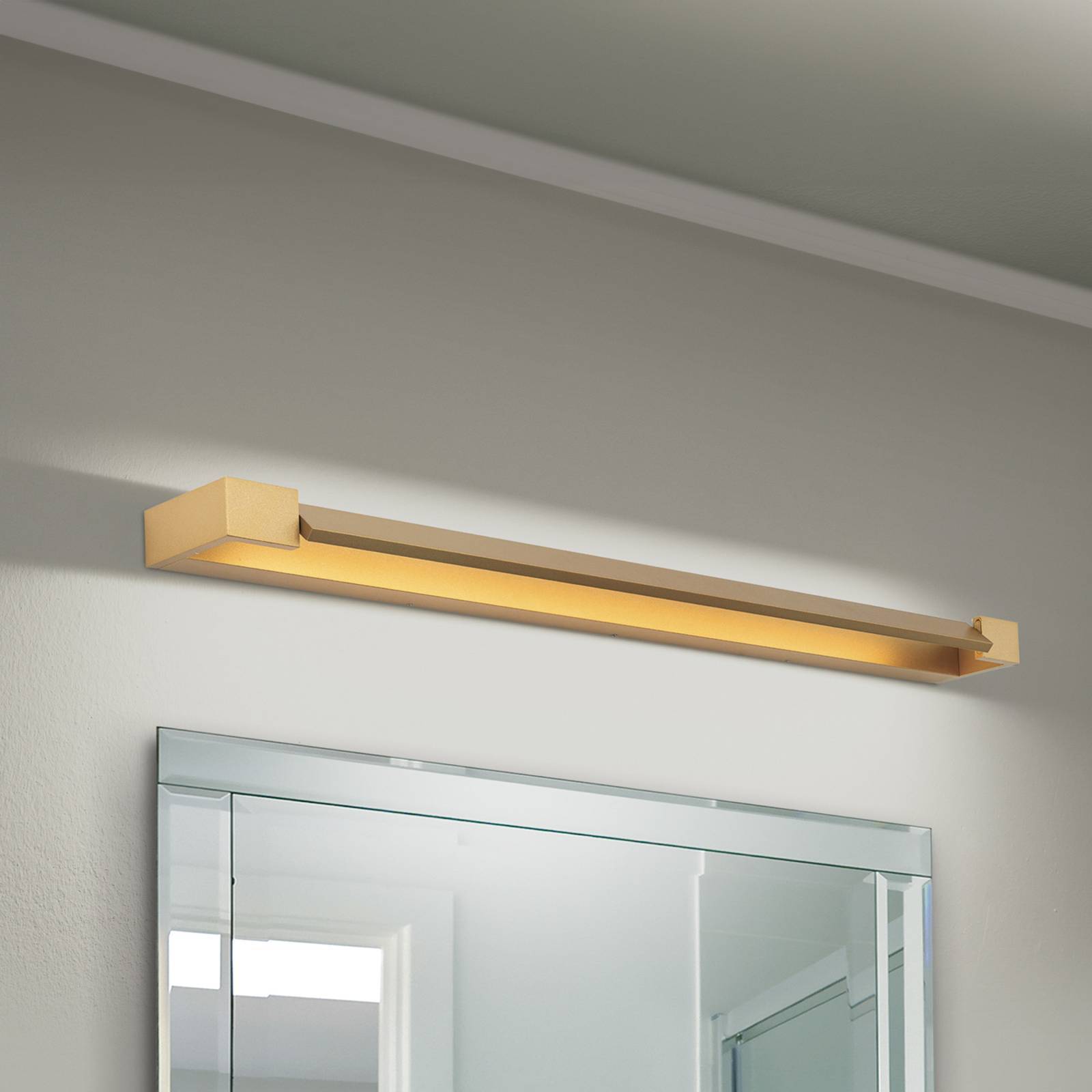 ORION Kinkiet do łazienki Marylin LED, długość 90 cm, złoty, aluminium