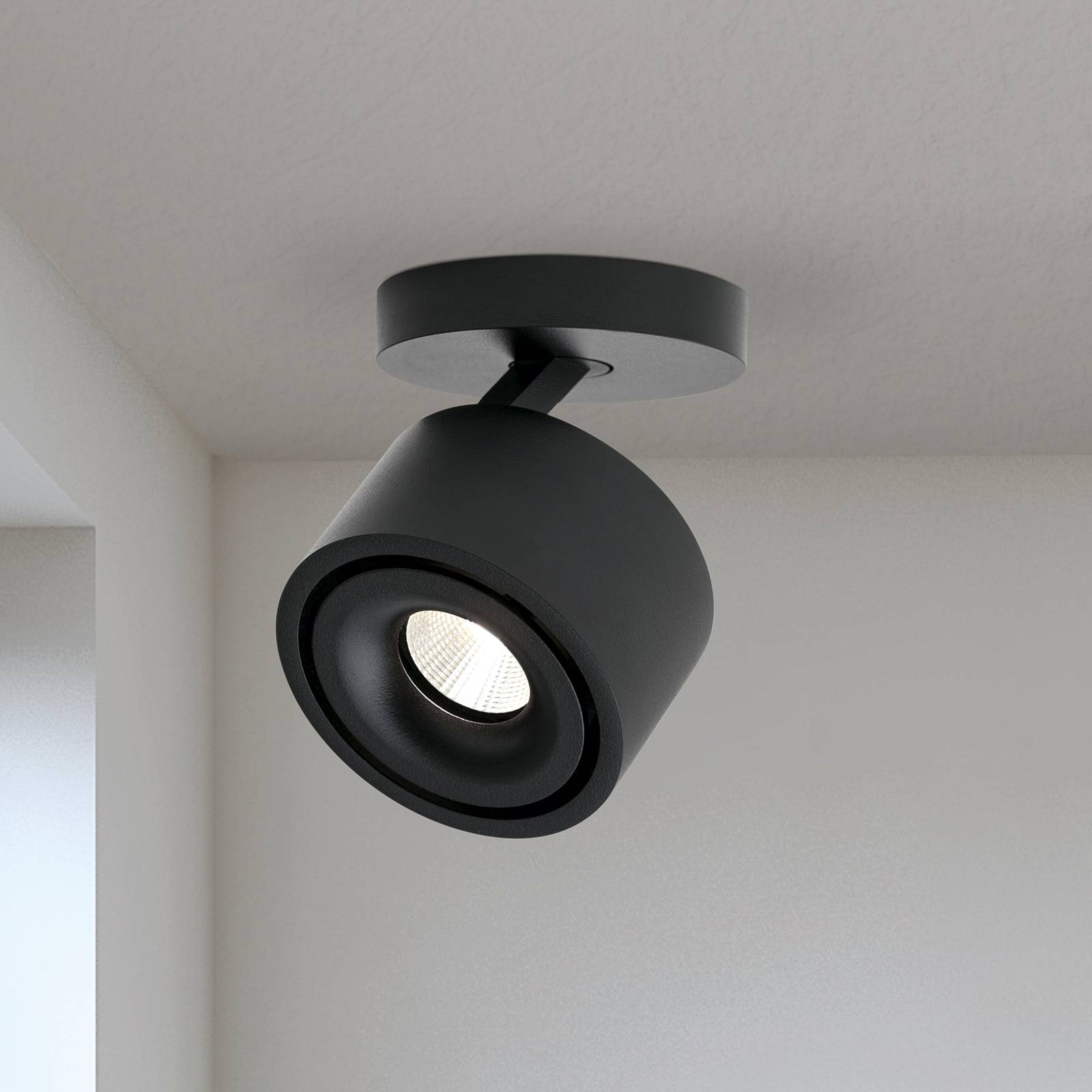 ORION Reflektor sufitowy LED Specter, czarny, Ø 8,4 cm, aluminium
