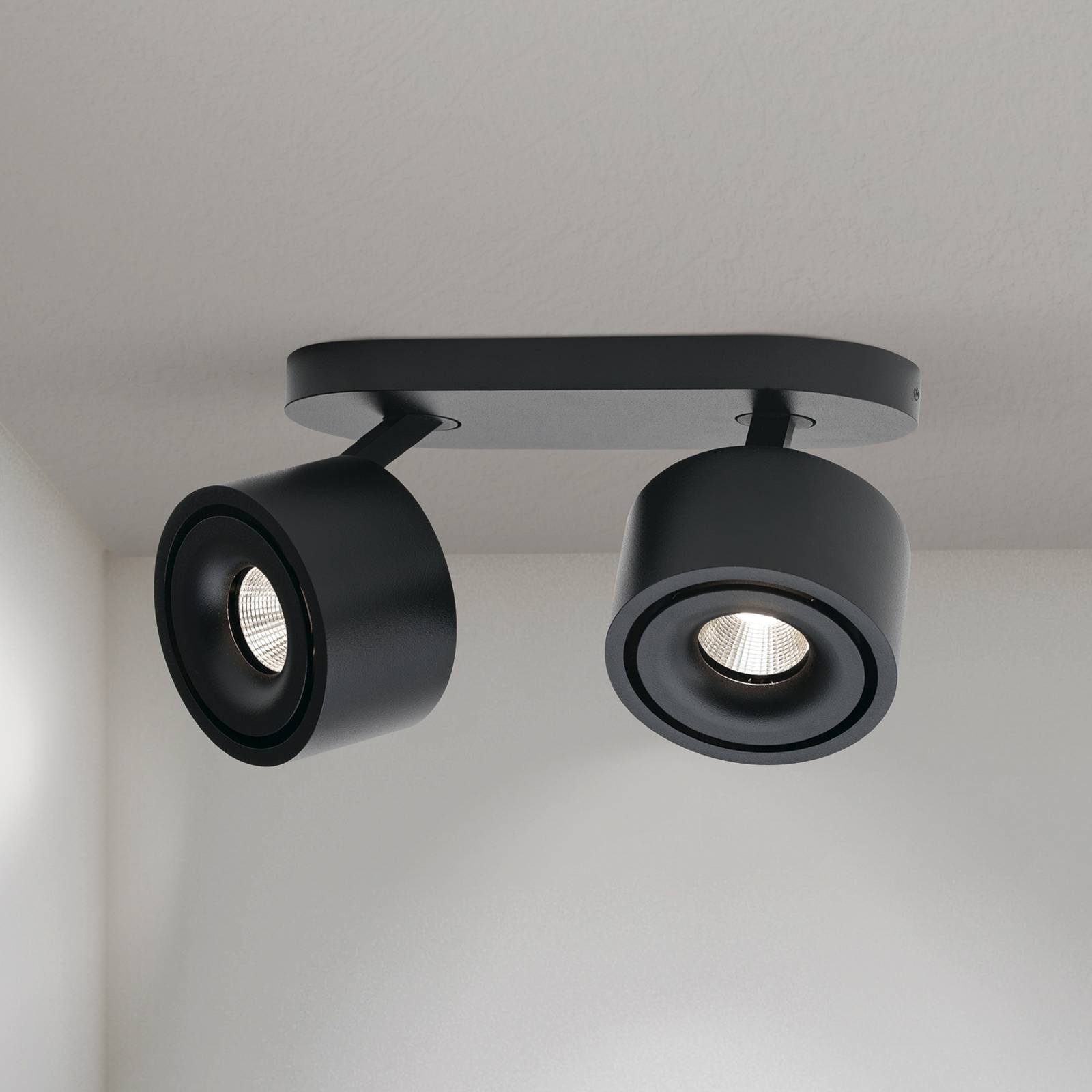 ORION Reflektor sufitowy LED Specter, czarny, długość 19,4 cm, aluminium