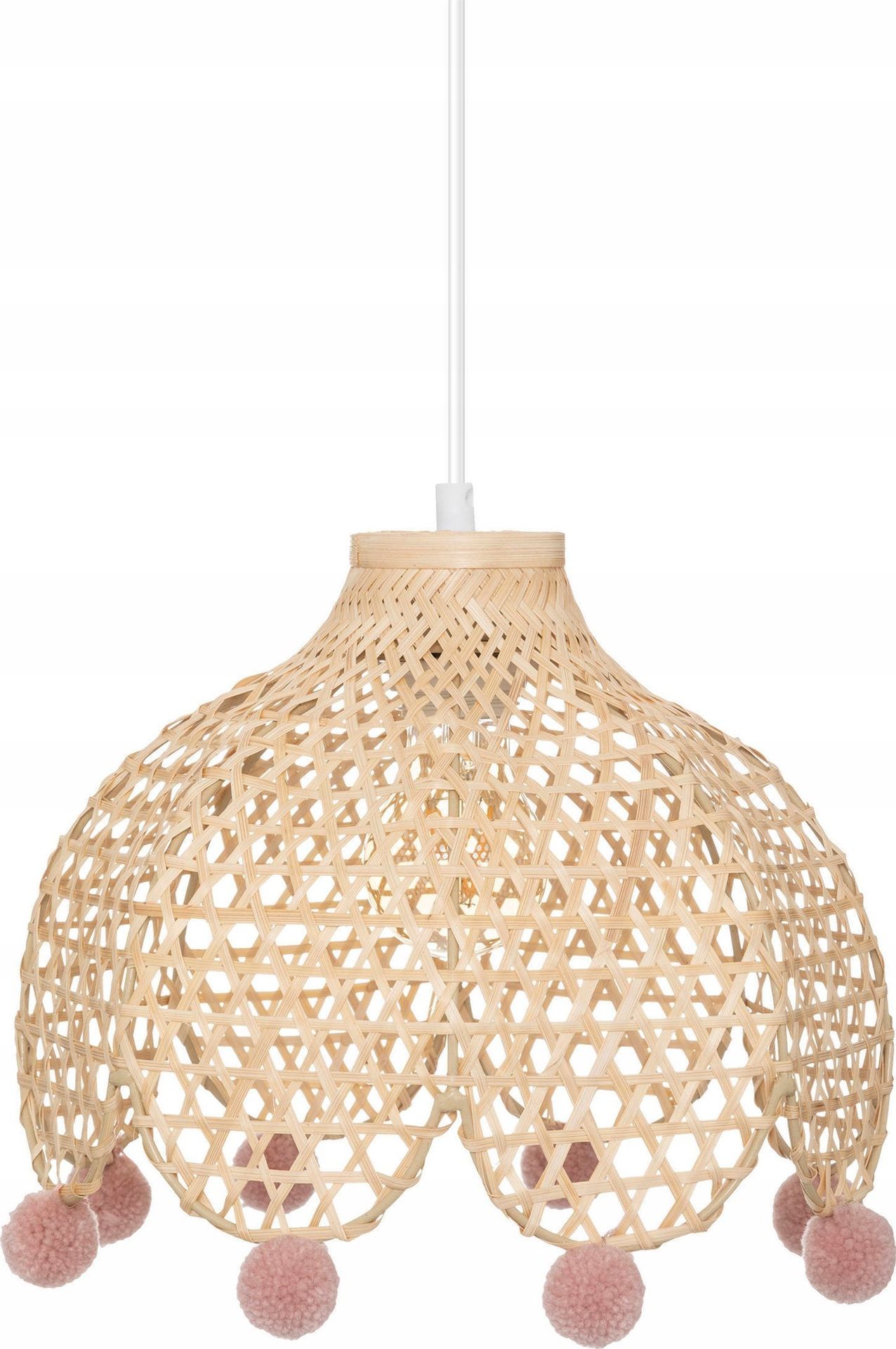 Atmosphera Lampa sufitowa CAMPAGNE, bambusowa, Ø 28 cm