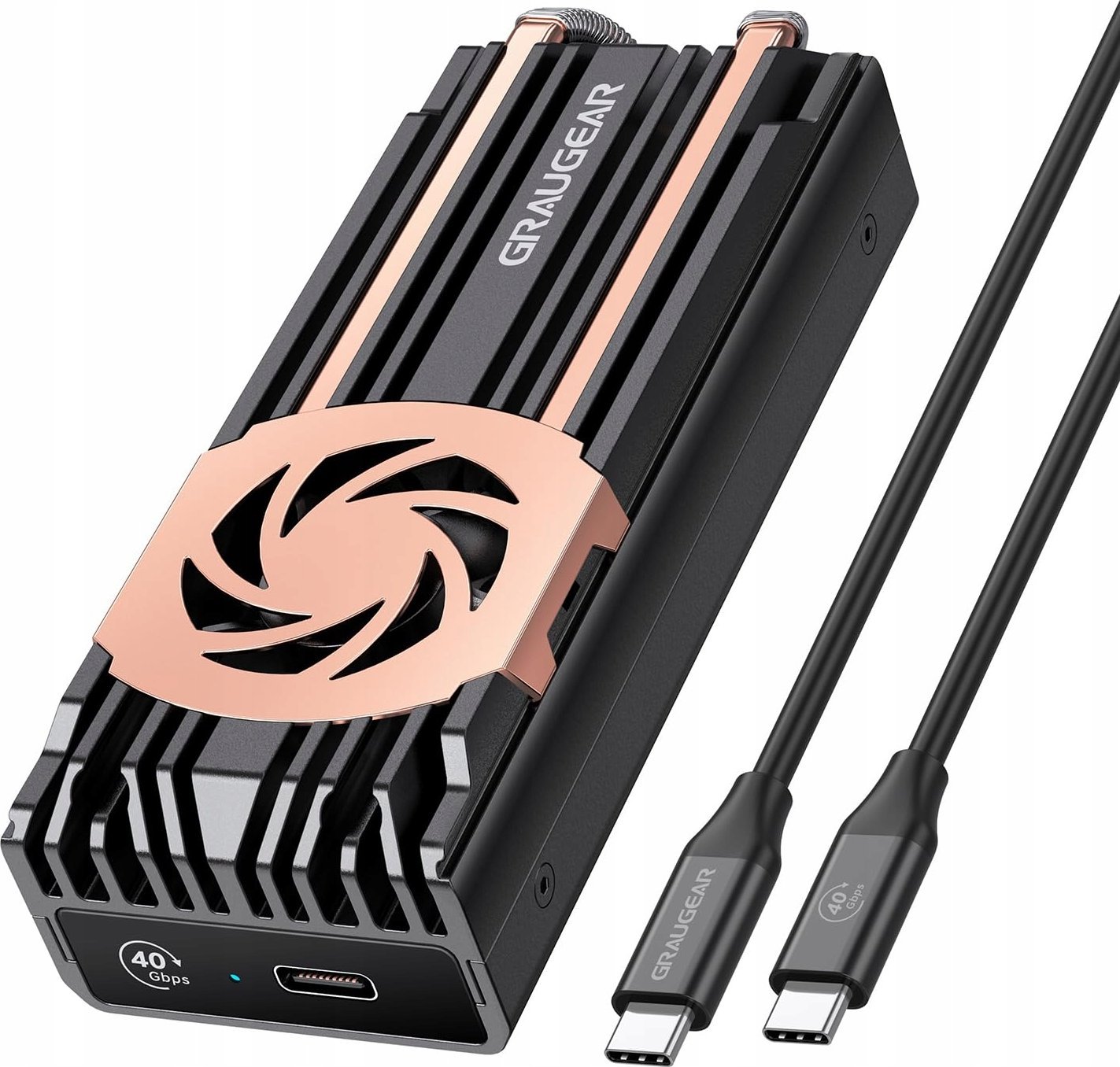 Obudowa Graugear Graugear Externes USB 4.0-Aluminiumgehäuse mit Lüfter