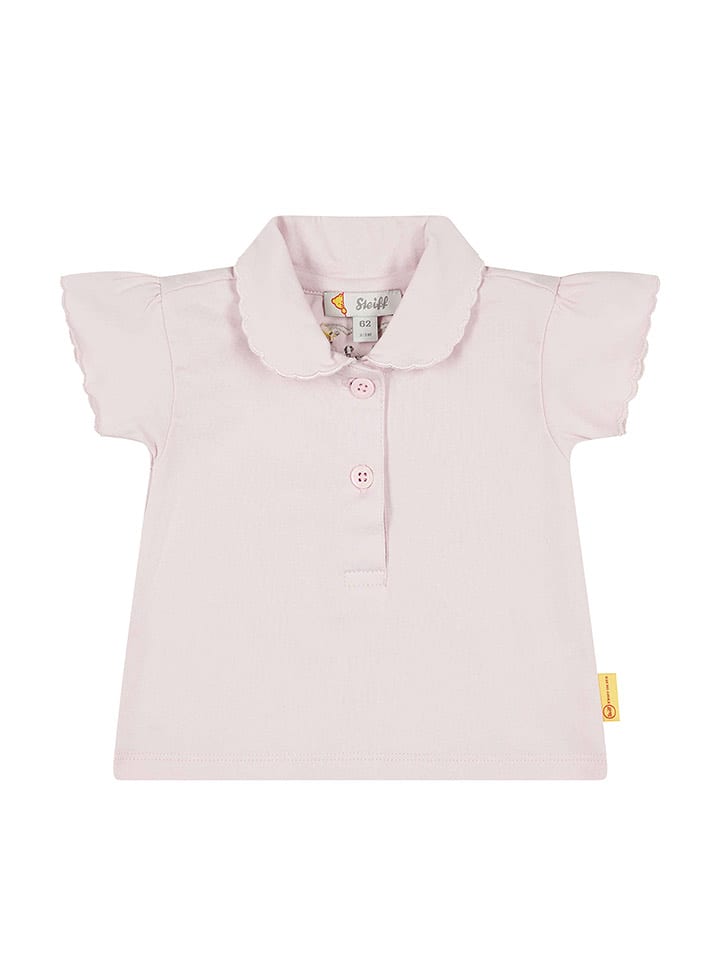 Steiff Koszulka polo w kolorze jasnoróżowym