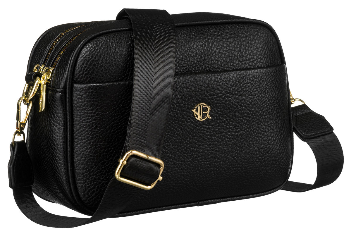 Torebka damska listonoszka czarna ROVICKY