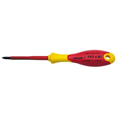 Proline wkrętak elektrotechniczny 1000 V, krzyżakowy PZ Pozidriv PZ1x80mm 10596