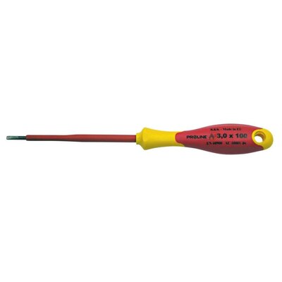 10574 Wkrętak 1000V płaski elektrotechniczny, 3,0x100 mm, Proline
