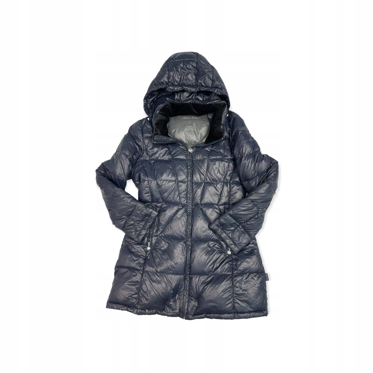 Dłuższa pikowana kurtka damska CALVIN KLEIN L