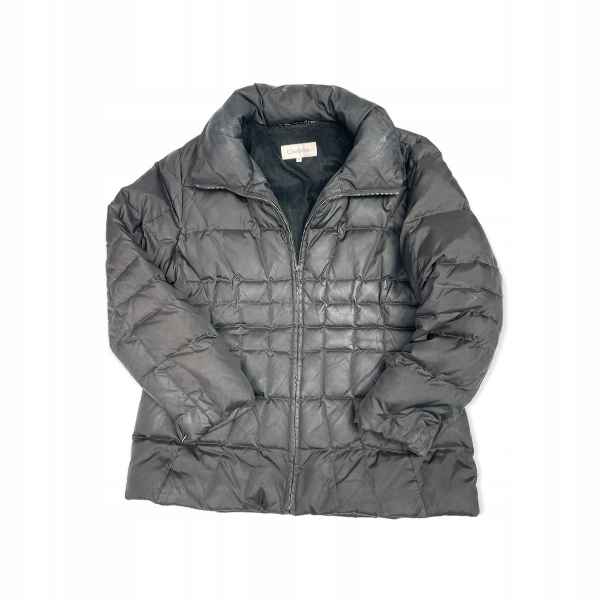 Pikowana kurtka damska czarna CALVIN KLEIN XL