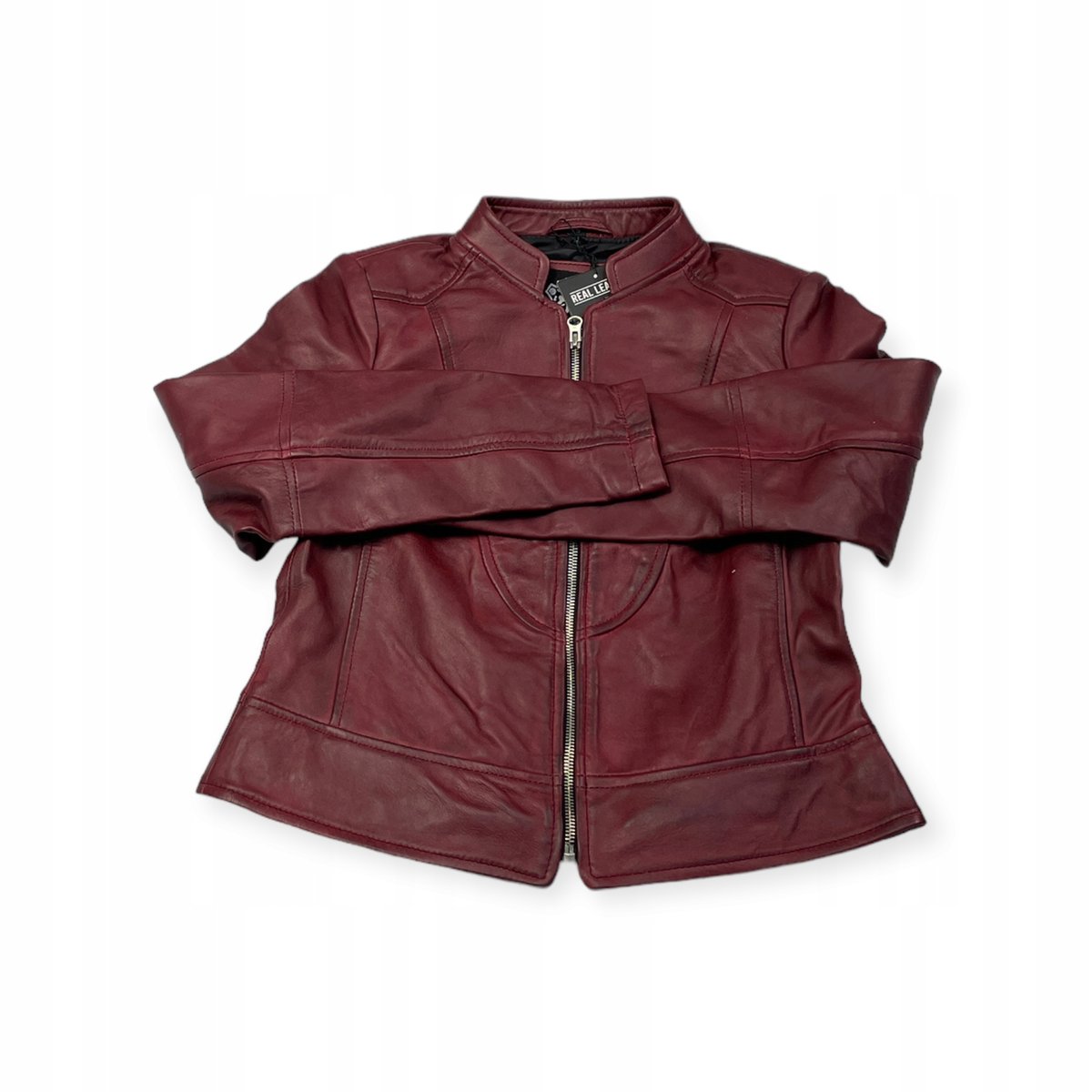 Skórzana kurtka damska ramoneska Real Leather S