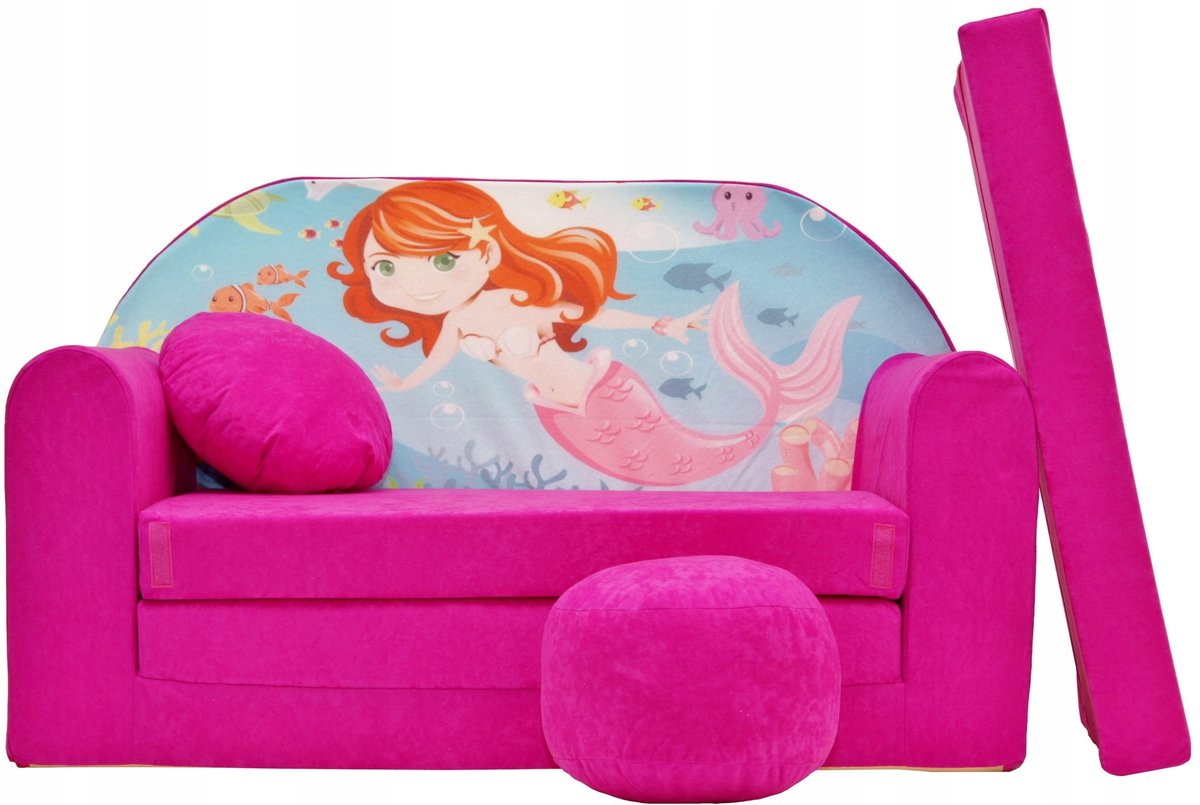Sofa dla dzieci KANAPA Rozkładana Mała Mini MIĘKKA Dziecięca FUNKCJA SPANIA