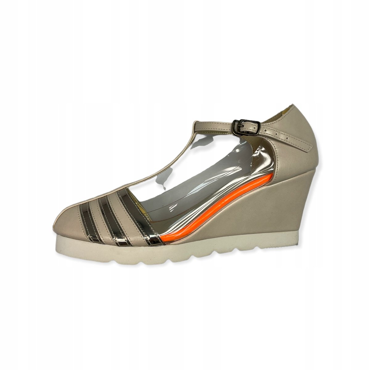 Półbuty damskie koturn zapinane COCUE 38,5