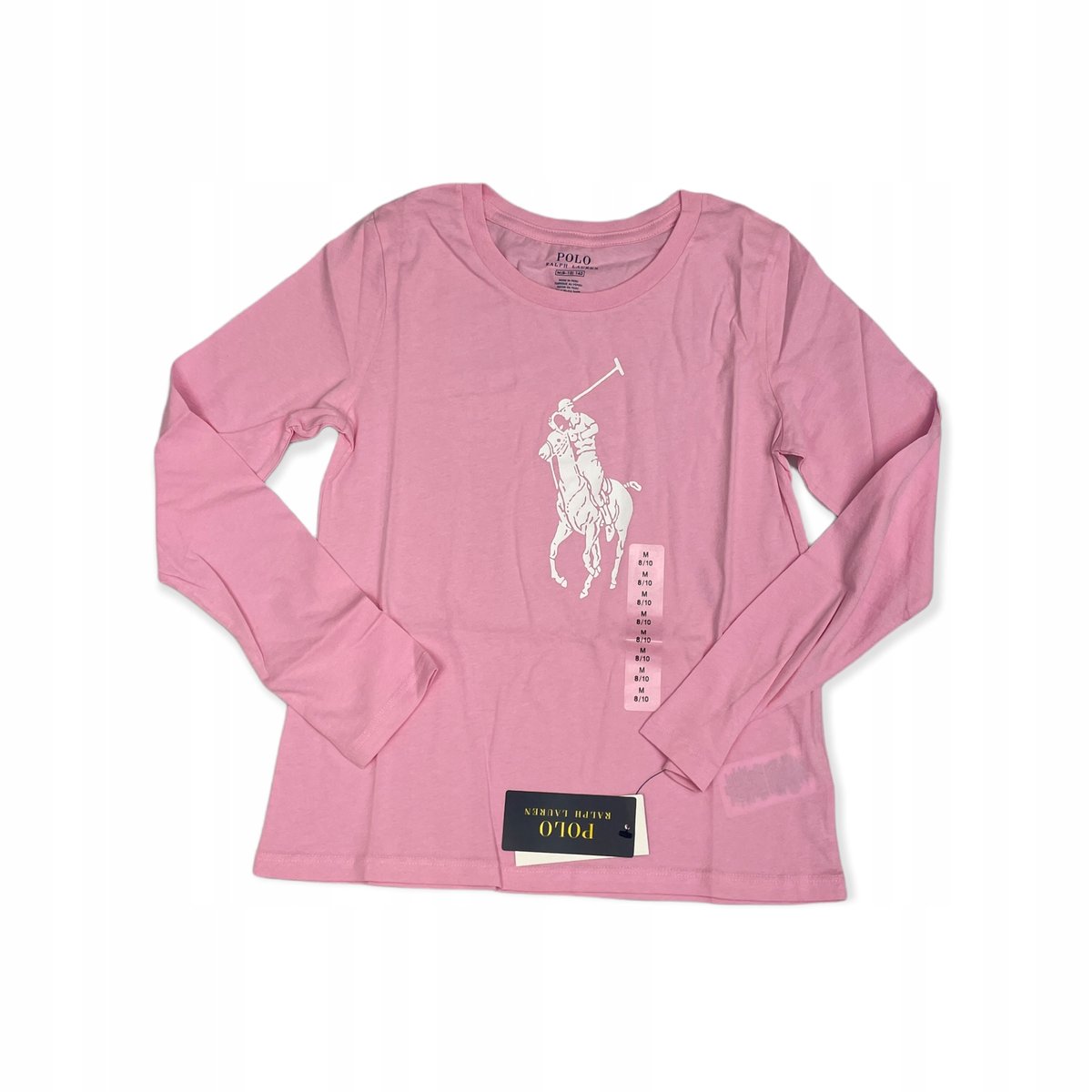 Koszulka bluzka dziewczęca rękaw RALPH LAUREN 8/10