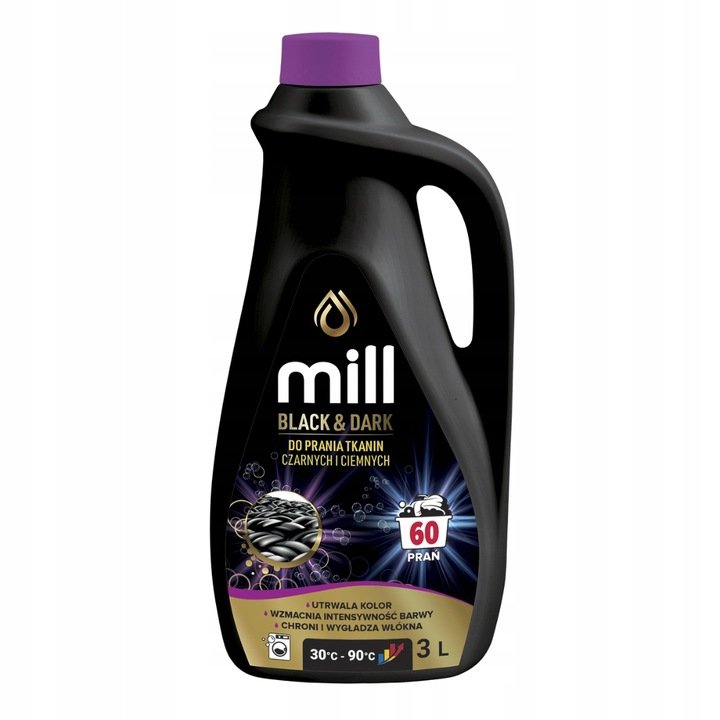 MILL 3l Black & Dark żel do prania ciemnych czarnych
