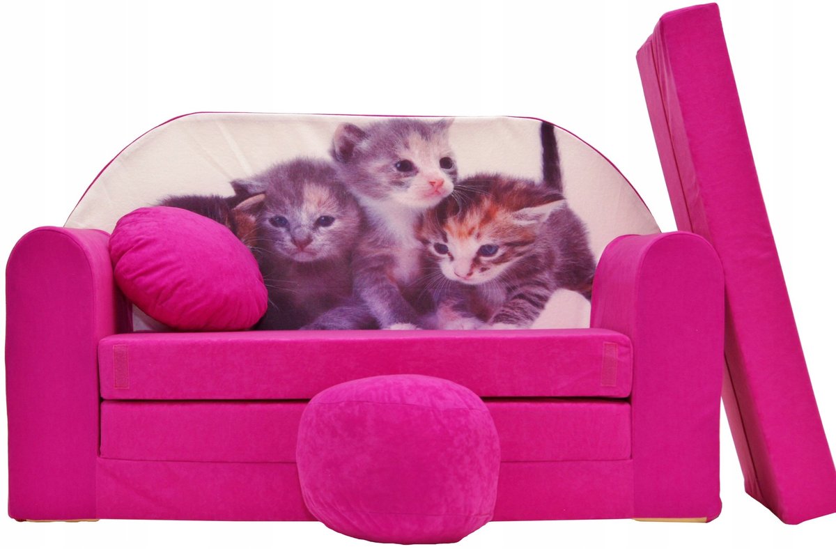 Sofa dla dzieci KANAPA Rozkładana Mała Mini MIĘKKA Dziecięca FUNKCJA SPANIA