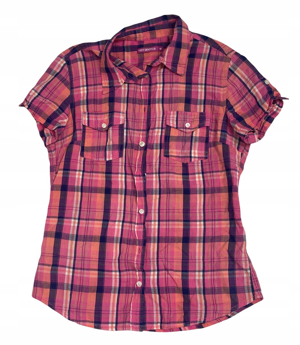 Bluzka koszula damska krótki rękaw TERRANOVA M
