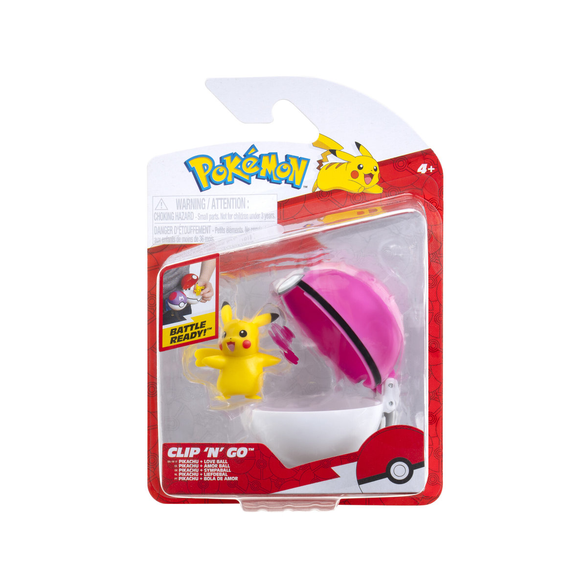 PKW - Clip 'N' Go (Pikachu (Female) with Love Ball) W19