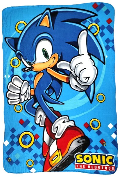 Miękki kocyk Sonic the Hedgehog 100 x 140 cm