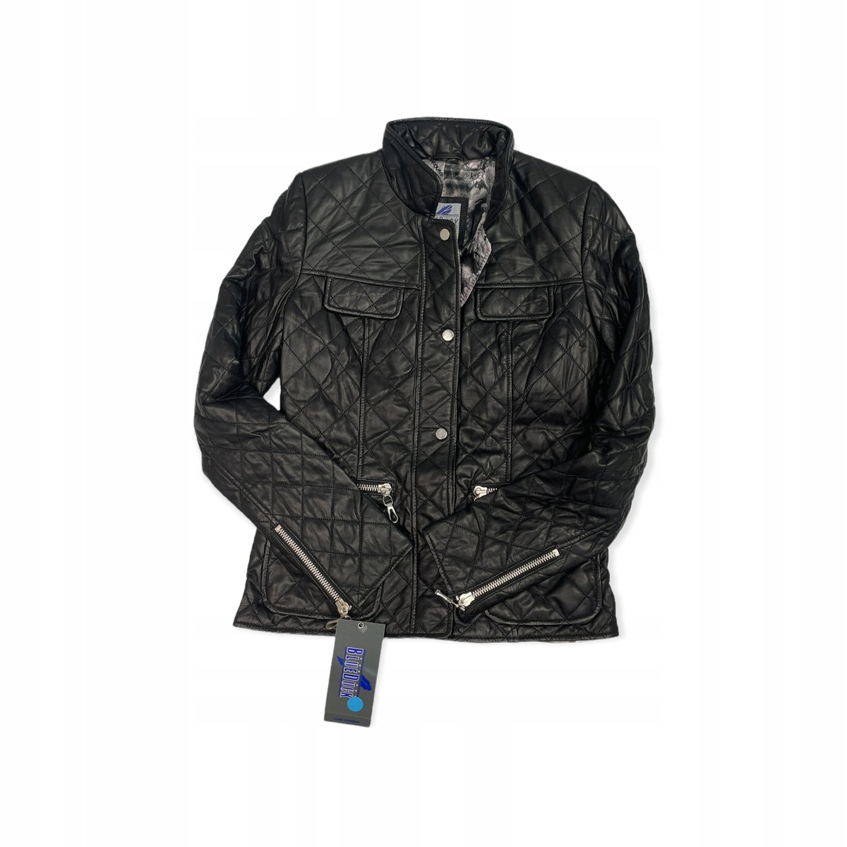 Skórzana czarna kurtka damska BLUE DUCK XS