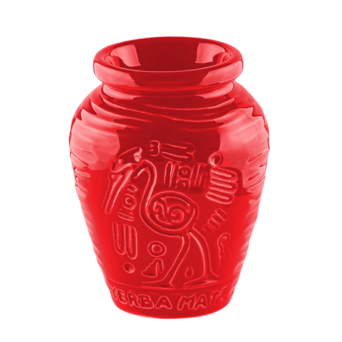 Matero Ceramiczne Yerba Mate AZTEK Czerwone 300ml