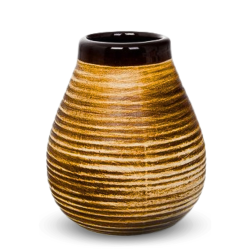 Tykwa Ceramiczna Szkliwiona Miodowa 350ml