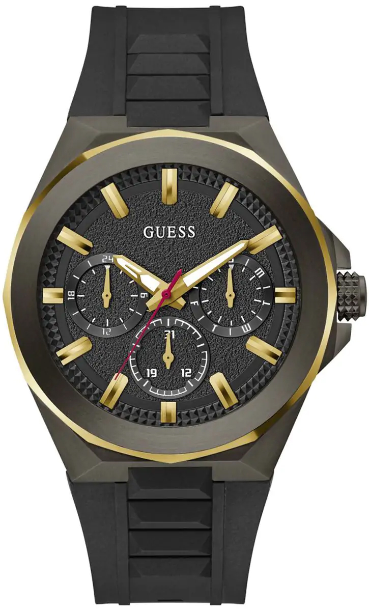 Zegarek Guess GW0799G1 Black Silicone Strap 46mm