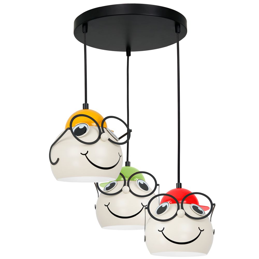 Lampa wisząca dziecięca potrójna na okręgu BAMBINI 3381 Luminex LX3381