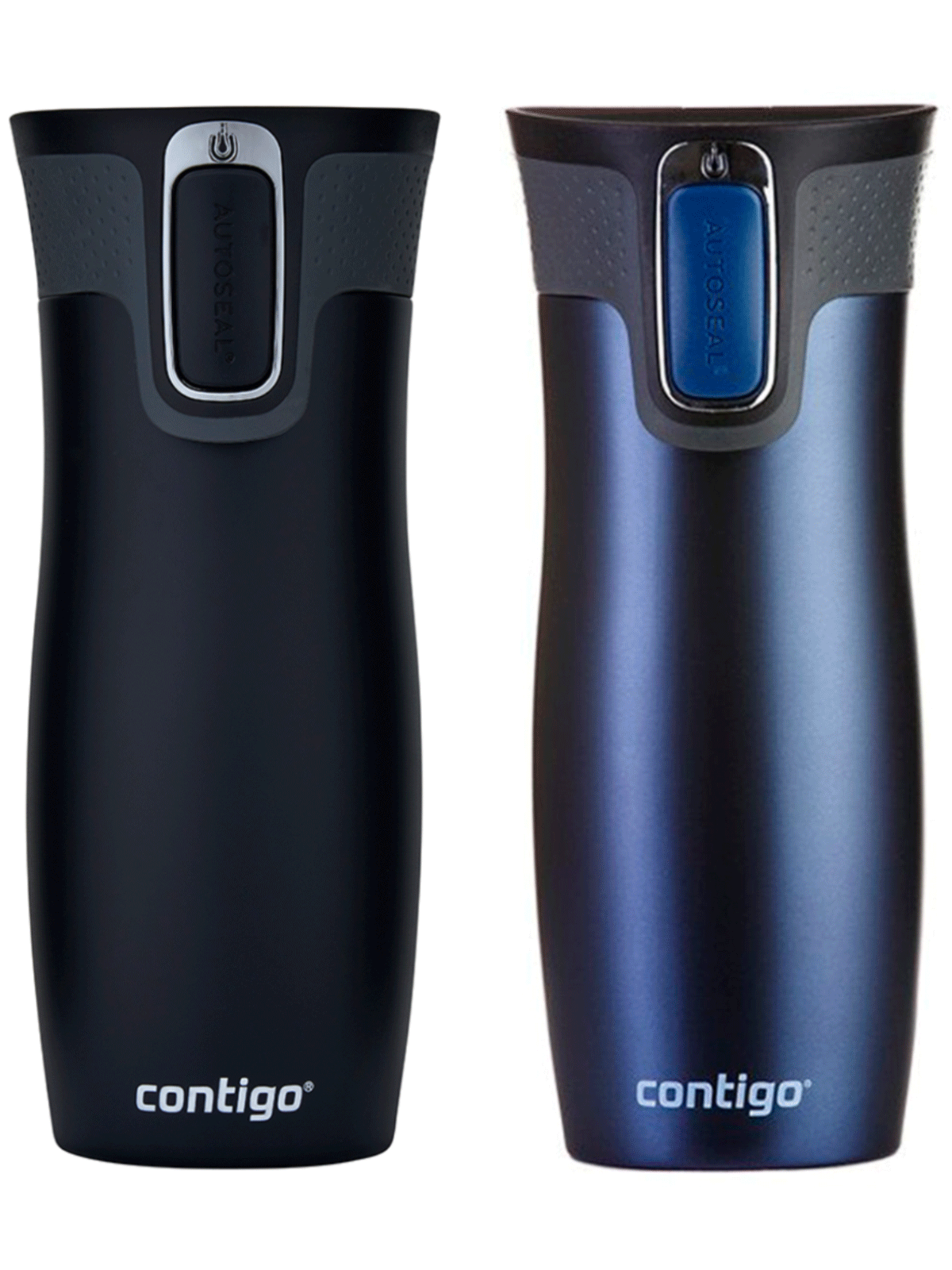 Zestaw kubków termicznych Contigo West Loop 2.0 470ml - Granat Mat + Czarny Mat