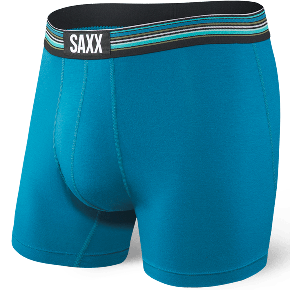 Bokserki męskie szybkoschnące SAXX VIBE Boxer Brief - niebieskie