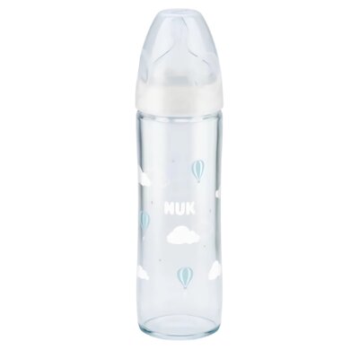 Nuk Butelka szklana FC+ New Classic z silikonowym smoczkiem 0-6 mies. 240 ml