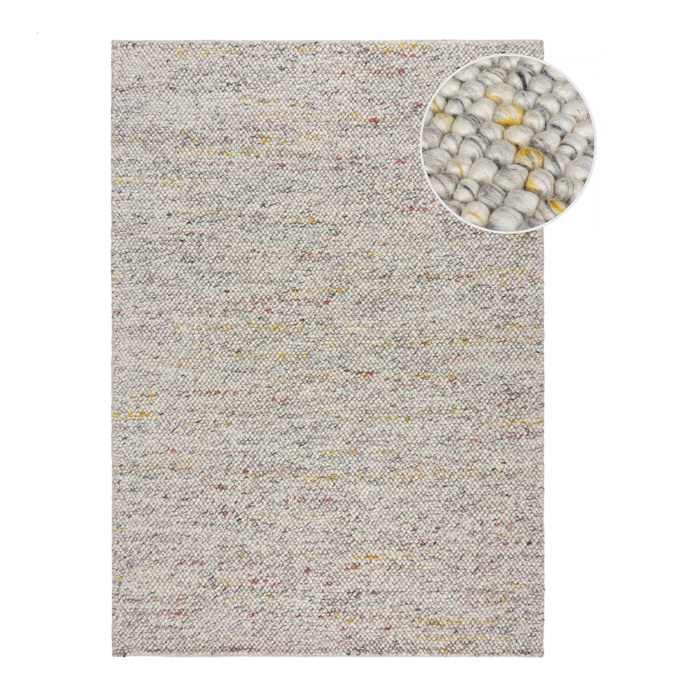 Kremowy dywan z mieszanki wełny tkany ręcznie 160x230 cm Minerals – Flair Rugs