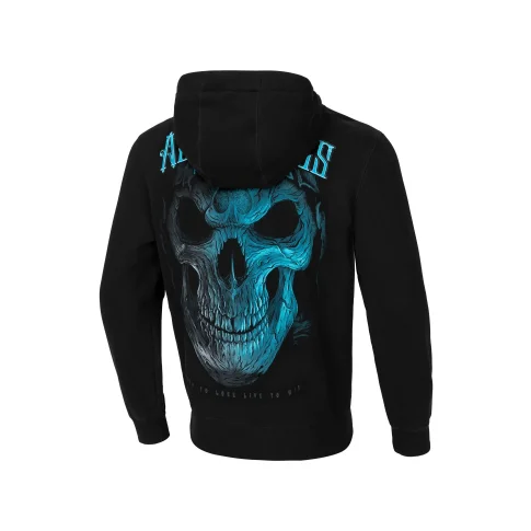 Pit Bull Bluza Z Kapturem Męska Blue Skull Black