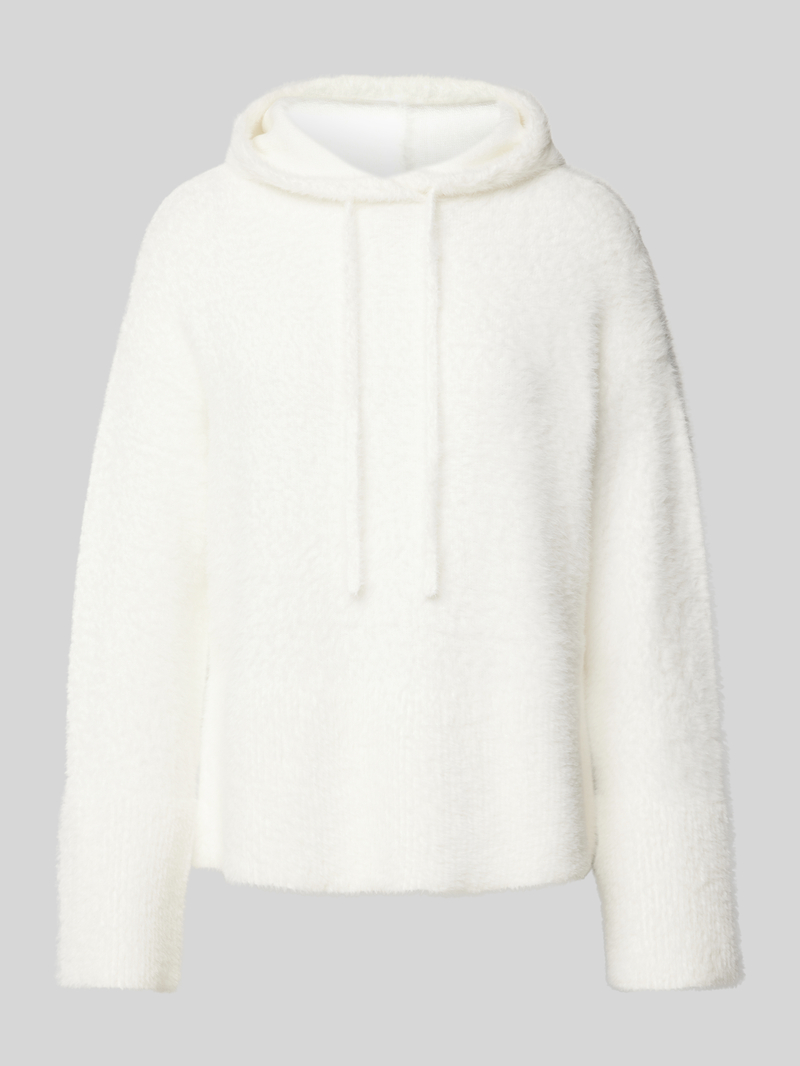 Sweter z dzianiny z kapturem model ‘Pidlona’