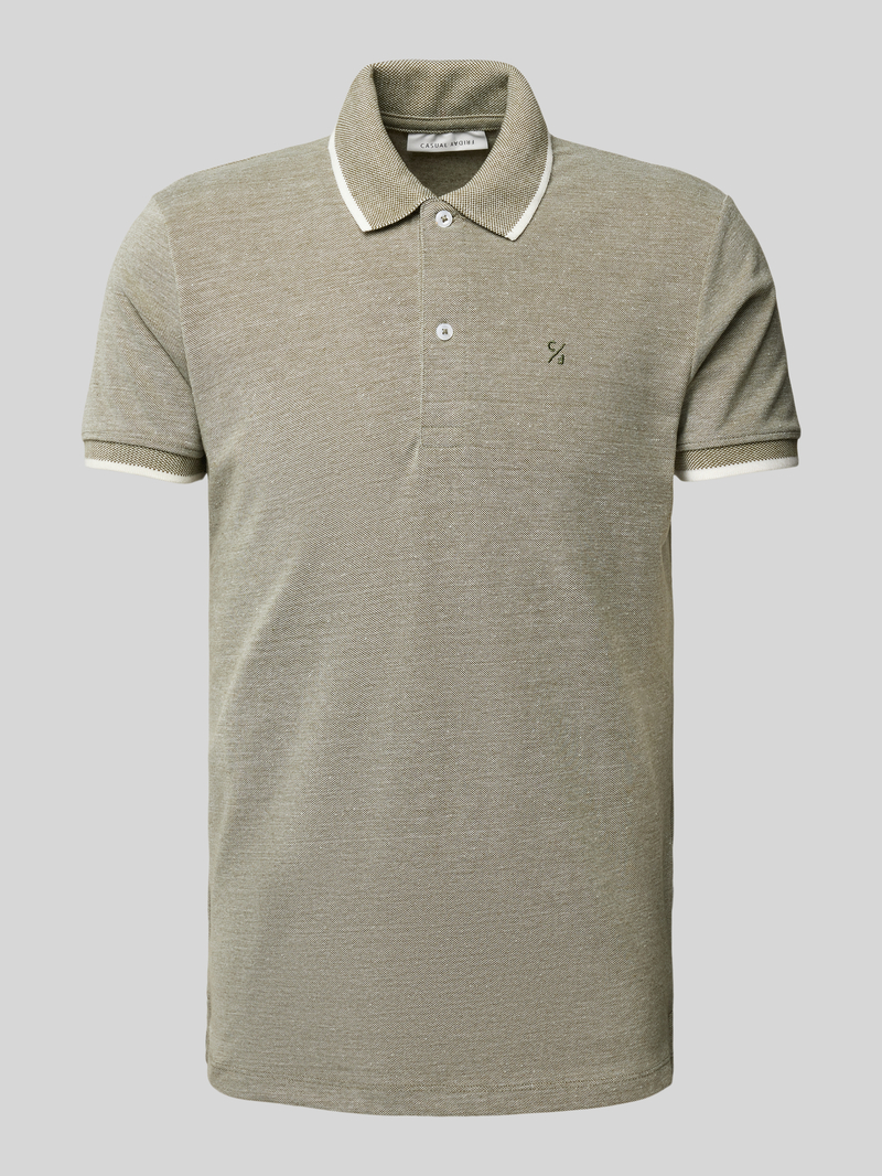 Koszulka polo o kroju slim fit z wyhaftowanym logo model ‘TRISTAN’