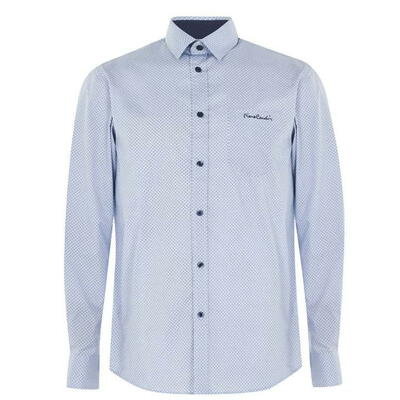 Niebieska geo koszula Pierre Cardin, Rozmiar XL