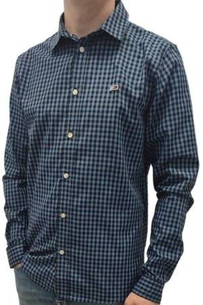 Tommy Hilfiger Jeans koszula w czarną kratkę, Rozmiar S