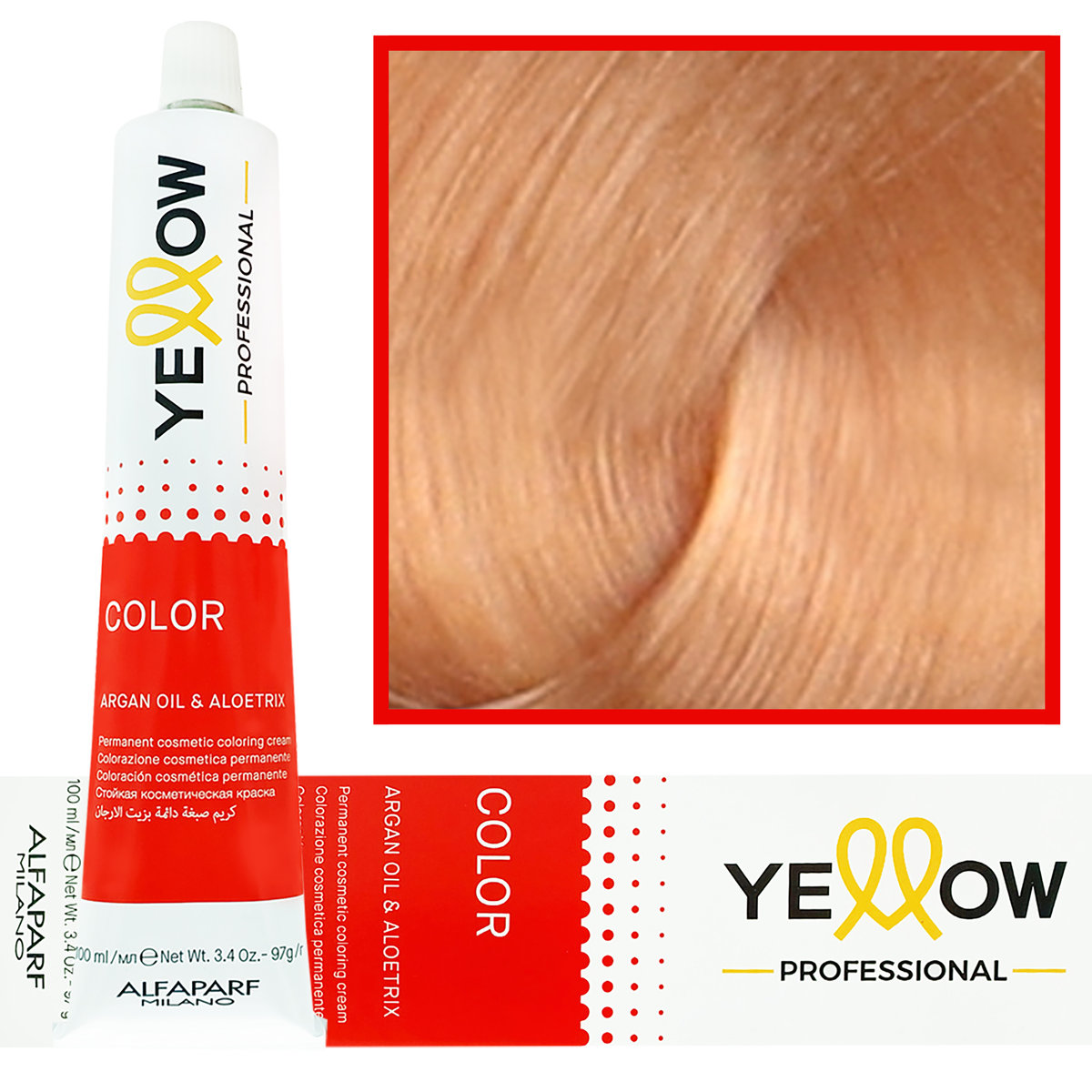 Alfaparf Yellow, Farba, 9,32 Bardzo Jasny Złoty Fioletowy Blond, 100ml