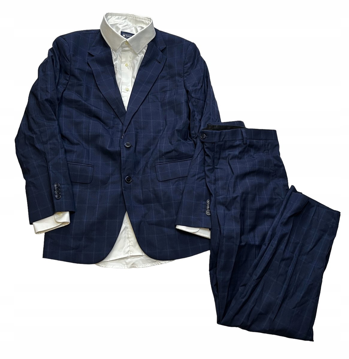 Elegancki garnitur z koszulą męski komplet MTAILOR M/L