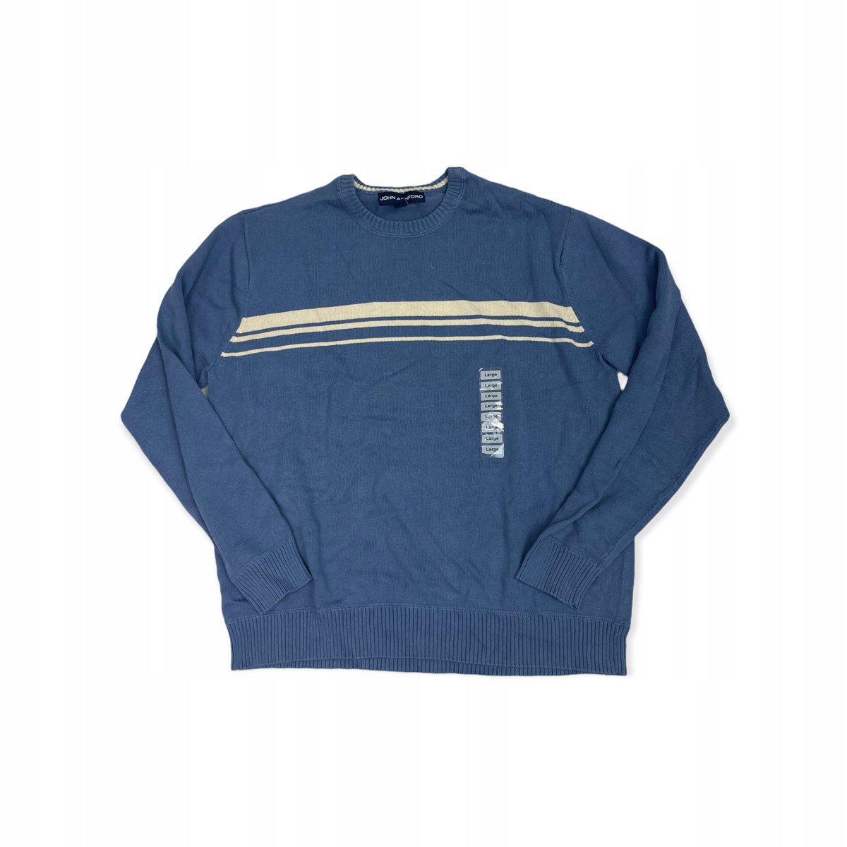 Elegancki niebieski sweter męski JOHN ASHFORD L