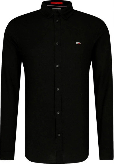 Tommy Jeans koszula męska czarna Slim Fit, Rozmiar XXL