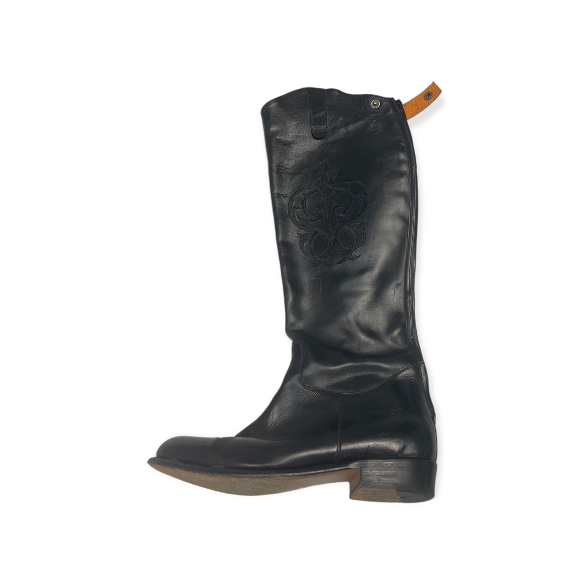 Skórzane długie kozaki damskie zamek FRYE 41