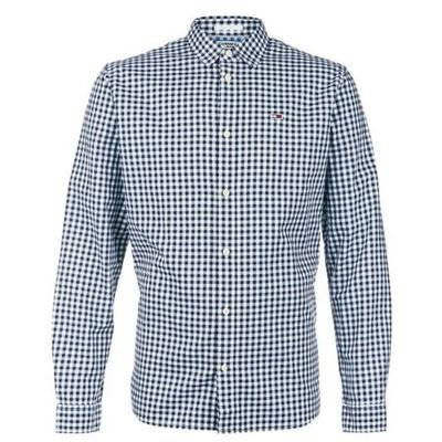 Tommy Hilfiger koszula męska, niebieska kratka, Rozmiar S